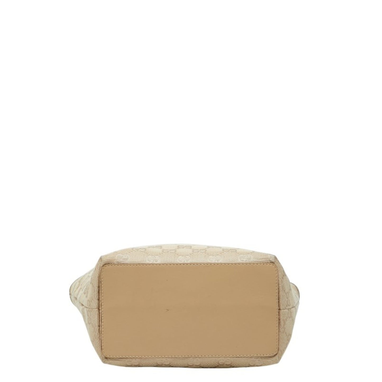 Gucci Beige Canvas Leather Handbag ( )