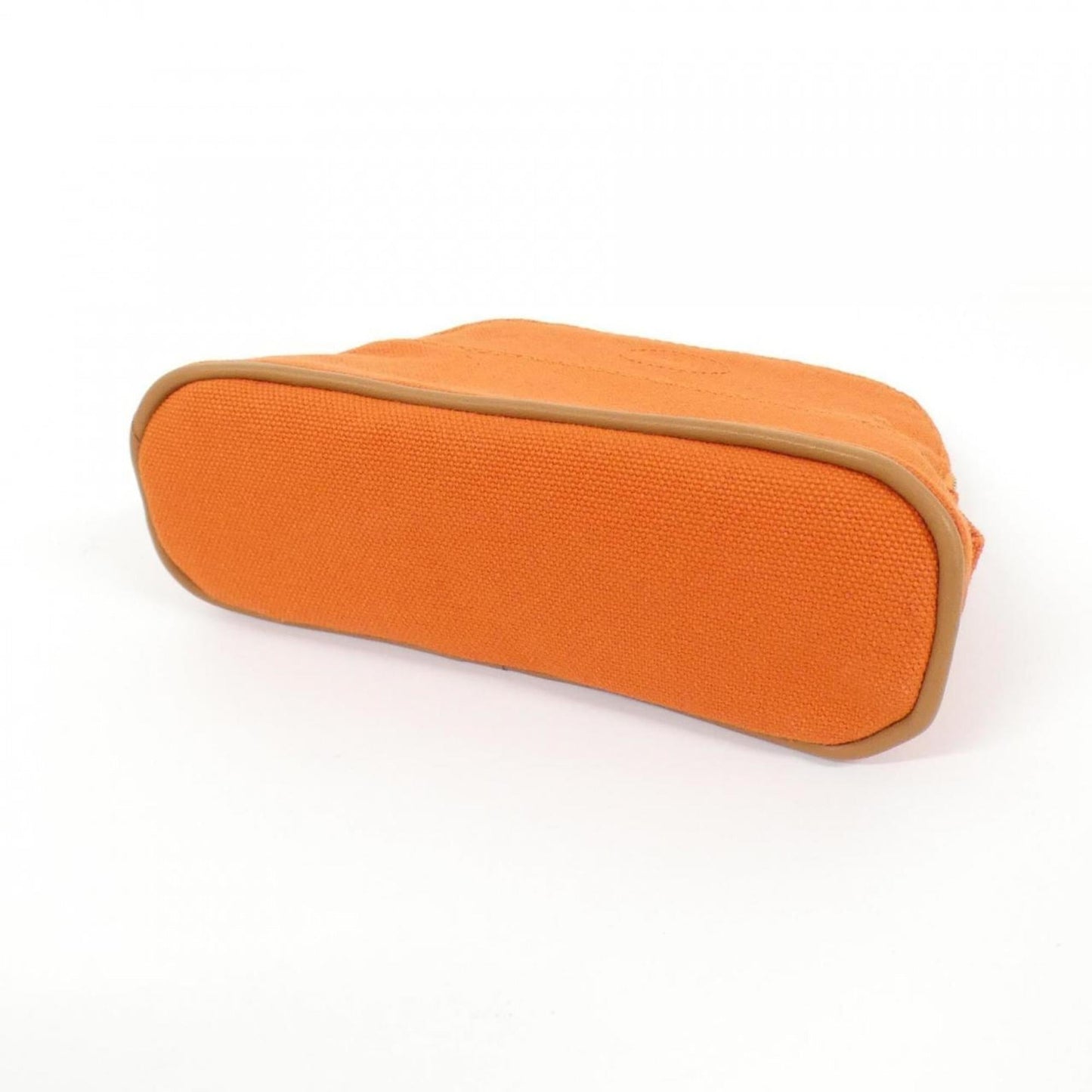 Hermes Orange Canvas Pouch ( )