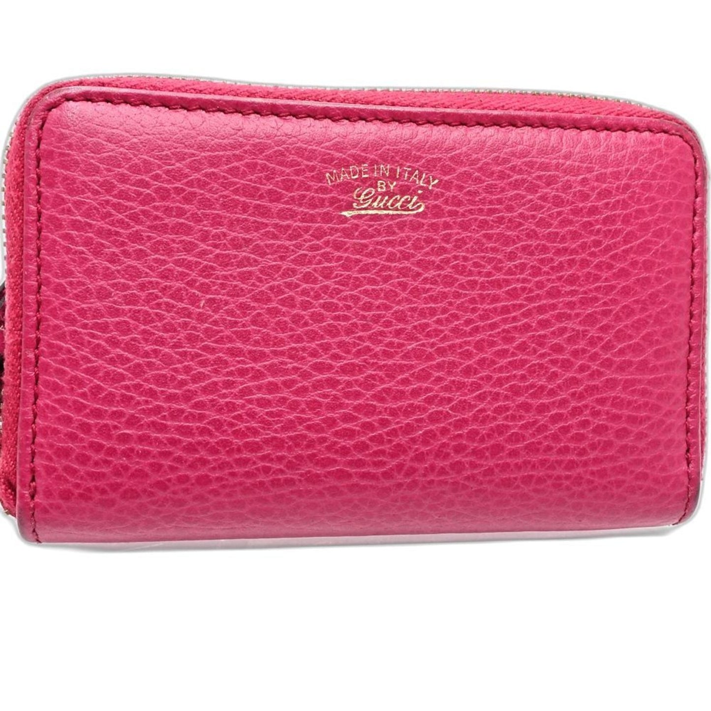Gucci Pink Leather Coin Purse/Coin Case ( )
