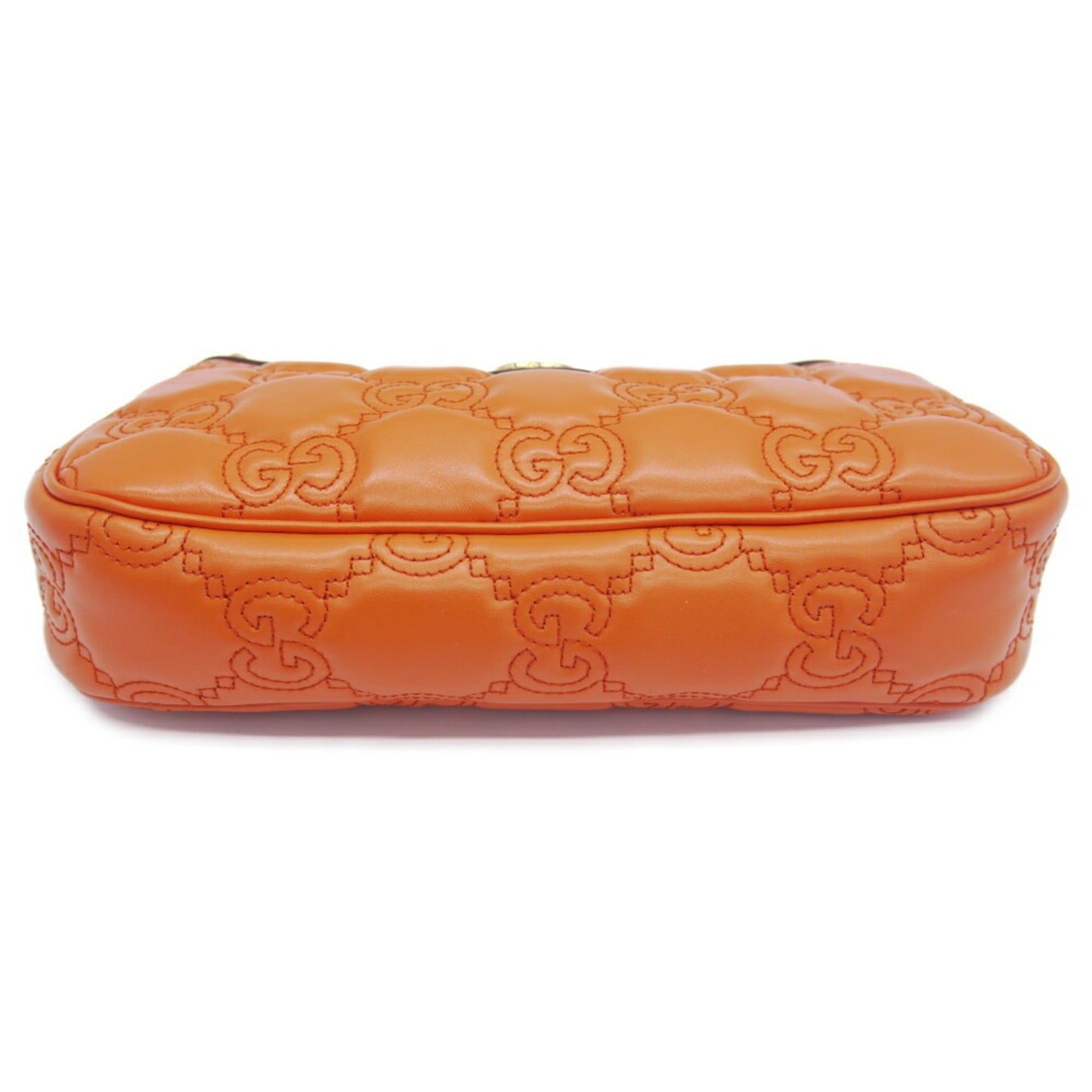 Gucci Orange Leather Handbag Shoulder Bag ( )