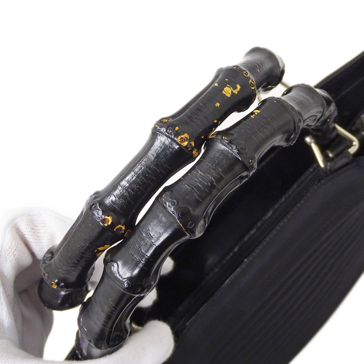 Gucci Black Nylon Handbag Shoulder Bag ( )