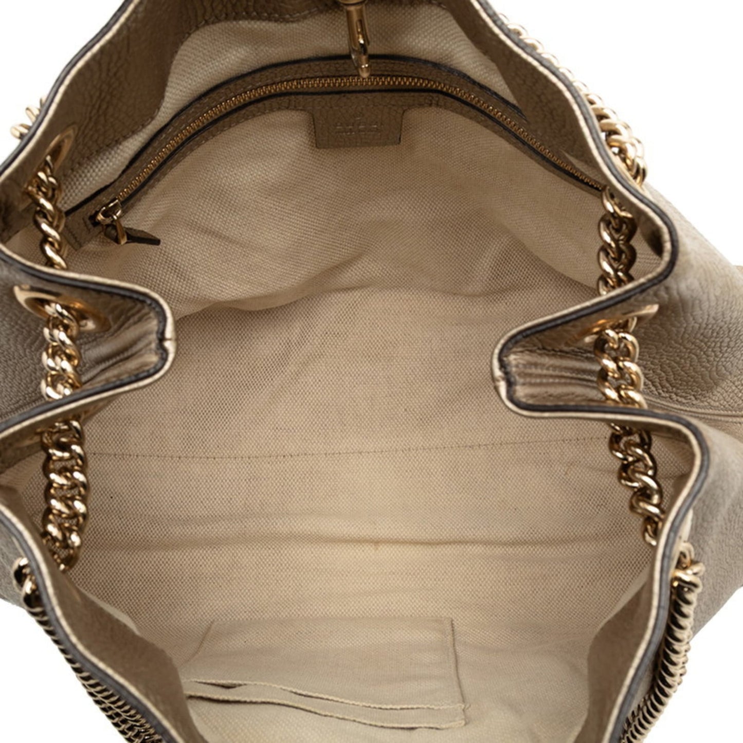 Gucci Sukey Gold Leather Tote Bag ( )