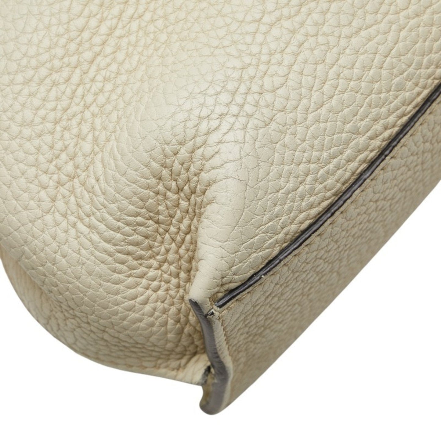 Gucci White Leather Handbag Shoulder Bag ( )