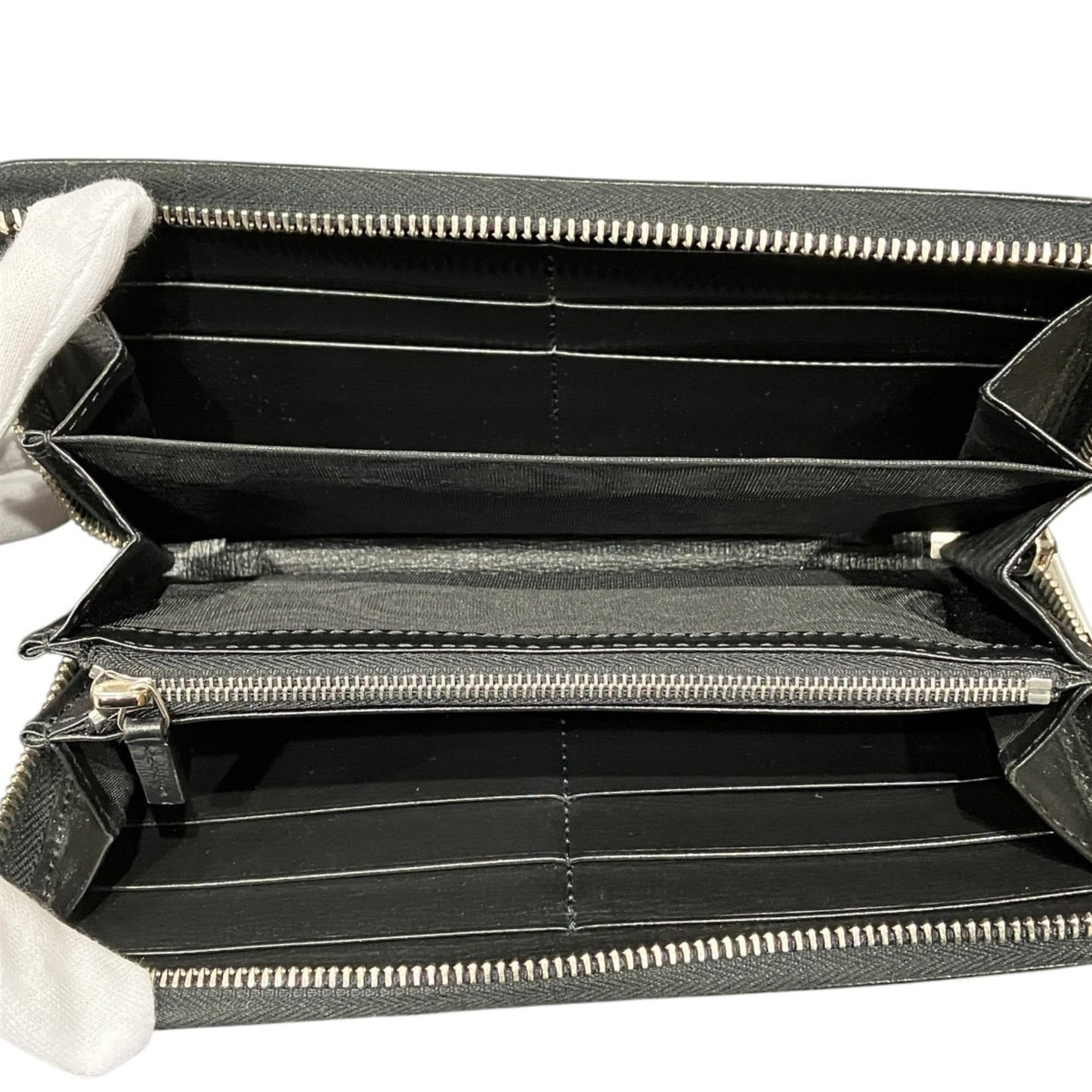 Gucci Black Gg Supreme Long Wallet (Bi-Fold) ( )