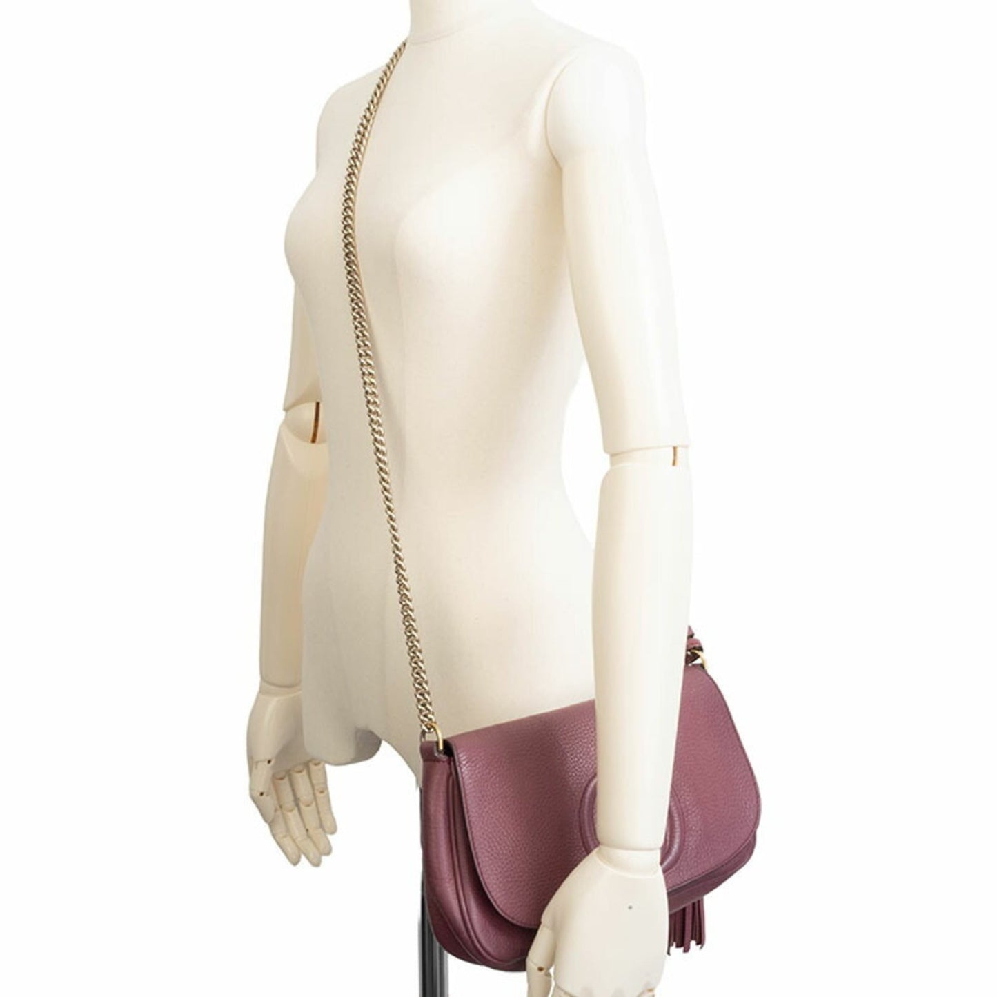 Gucci Purple Leather Shoulder Bag ( )
