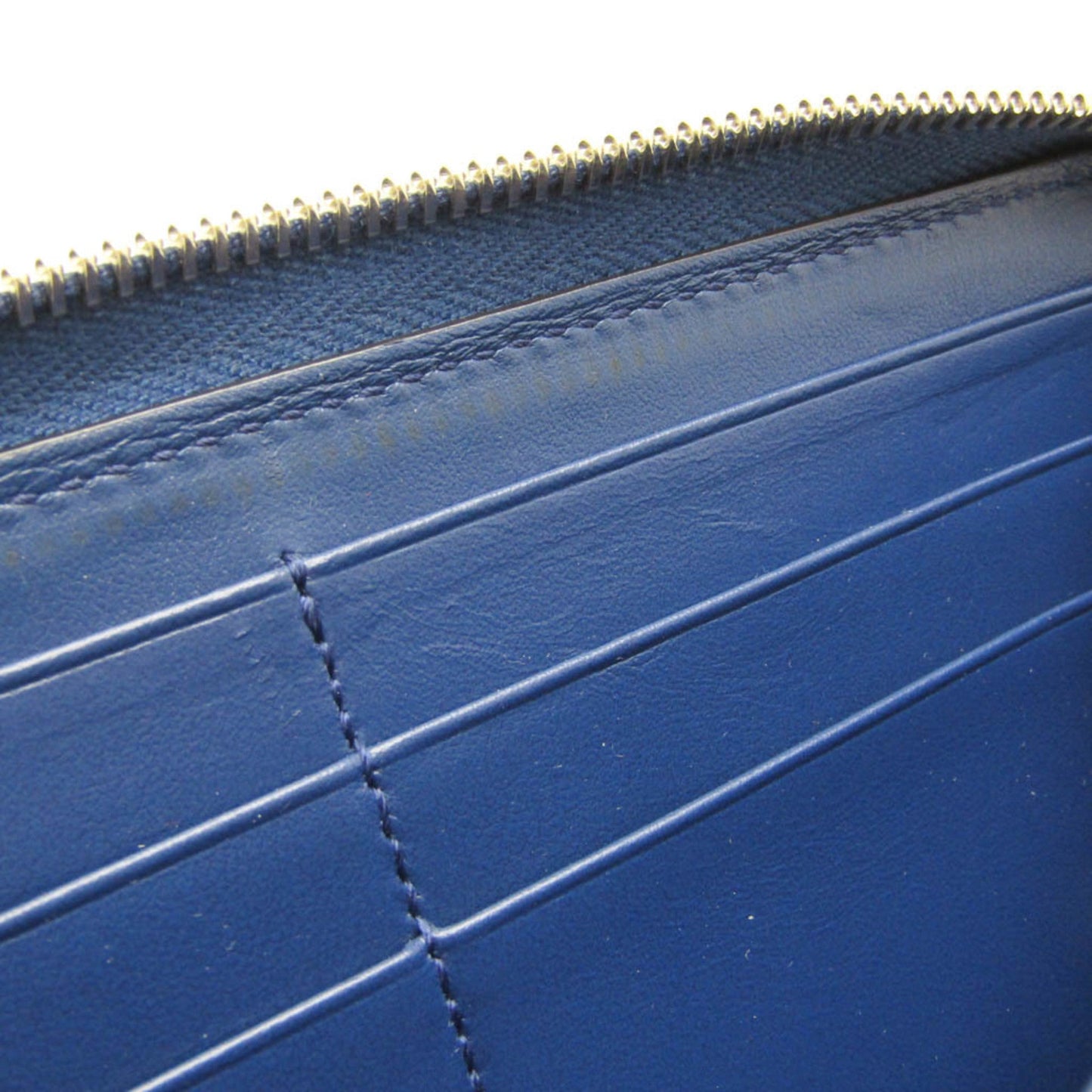 Gucci Navy Leather Long Wallet (Bi-Fold) ( )
