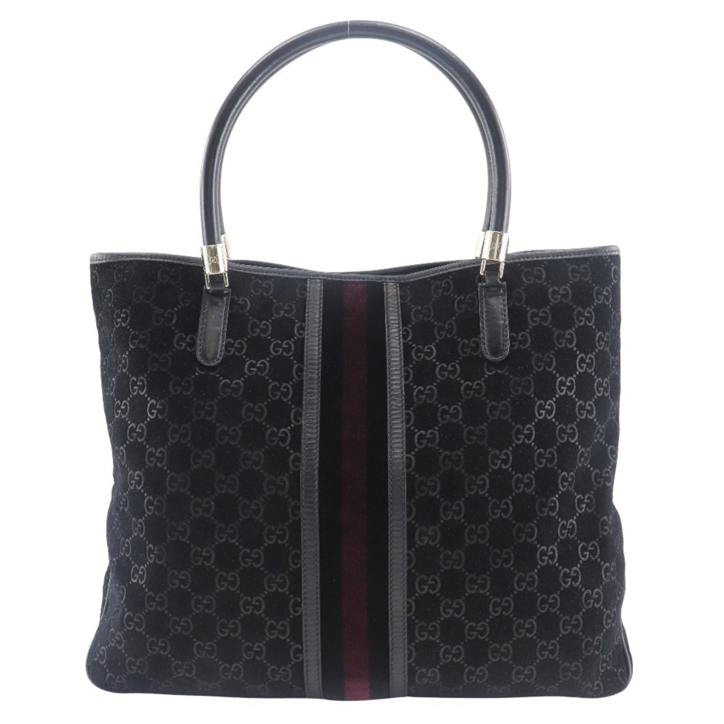 Gucci Black Suede Tote Bag ( )