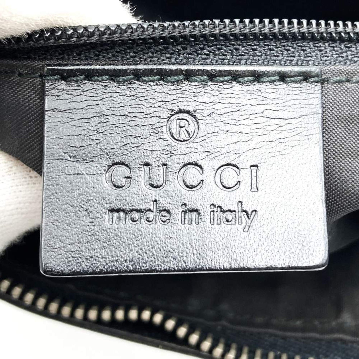 Gucci Black Leather Handbag Shoulder Bag ( )