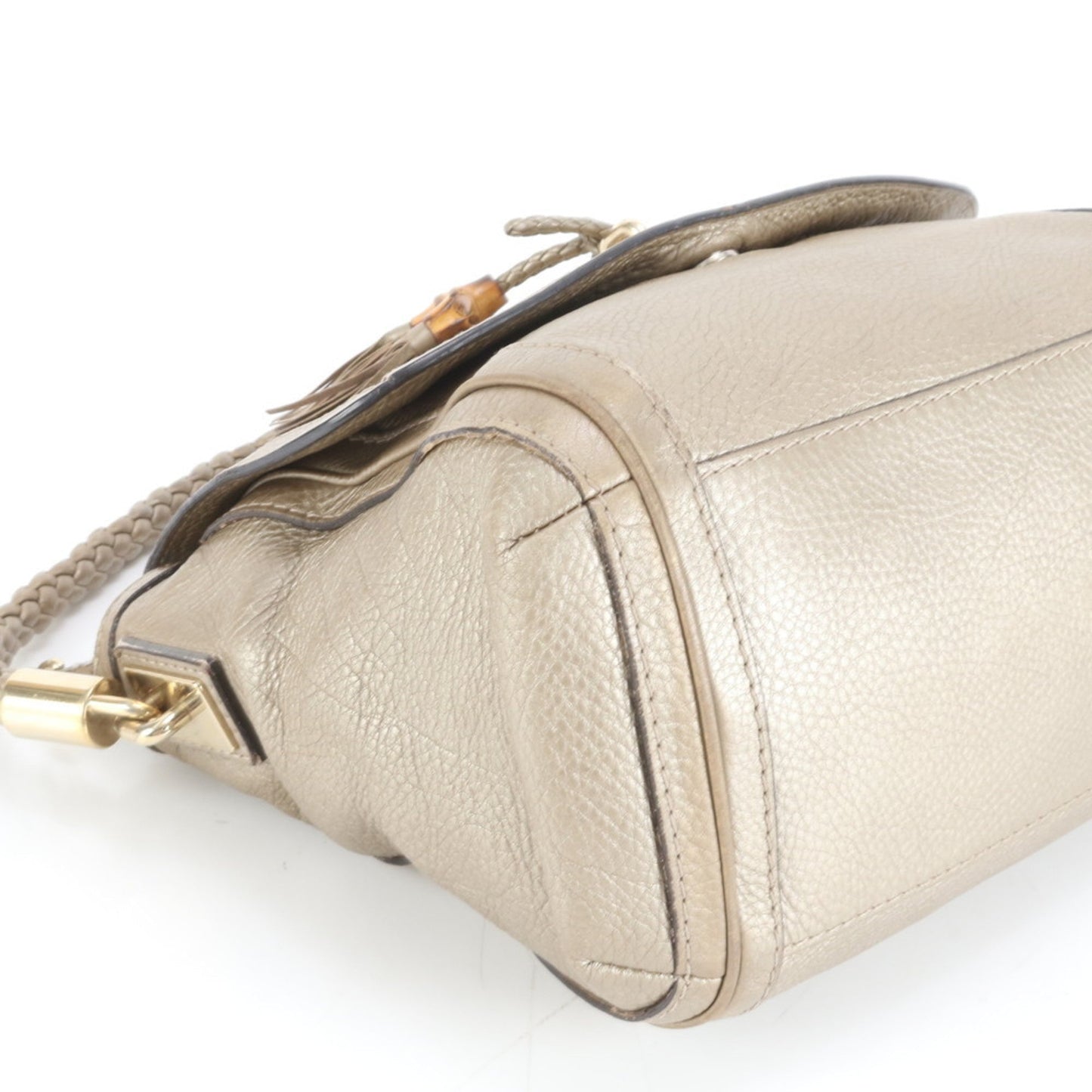 Gucci Gold Leather Shoulder Bag ( )