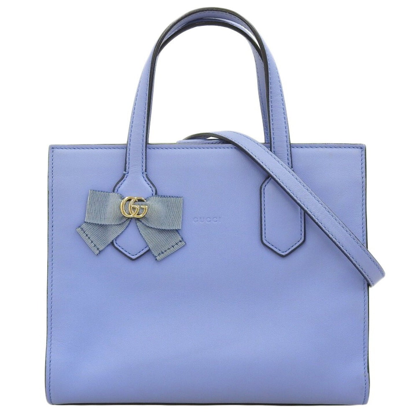 Gucci Blue Bow Handbag Shoulder Bag ( )