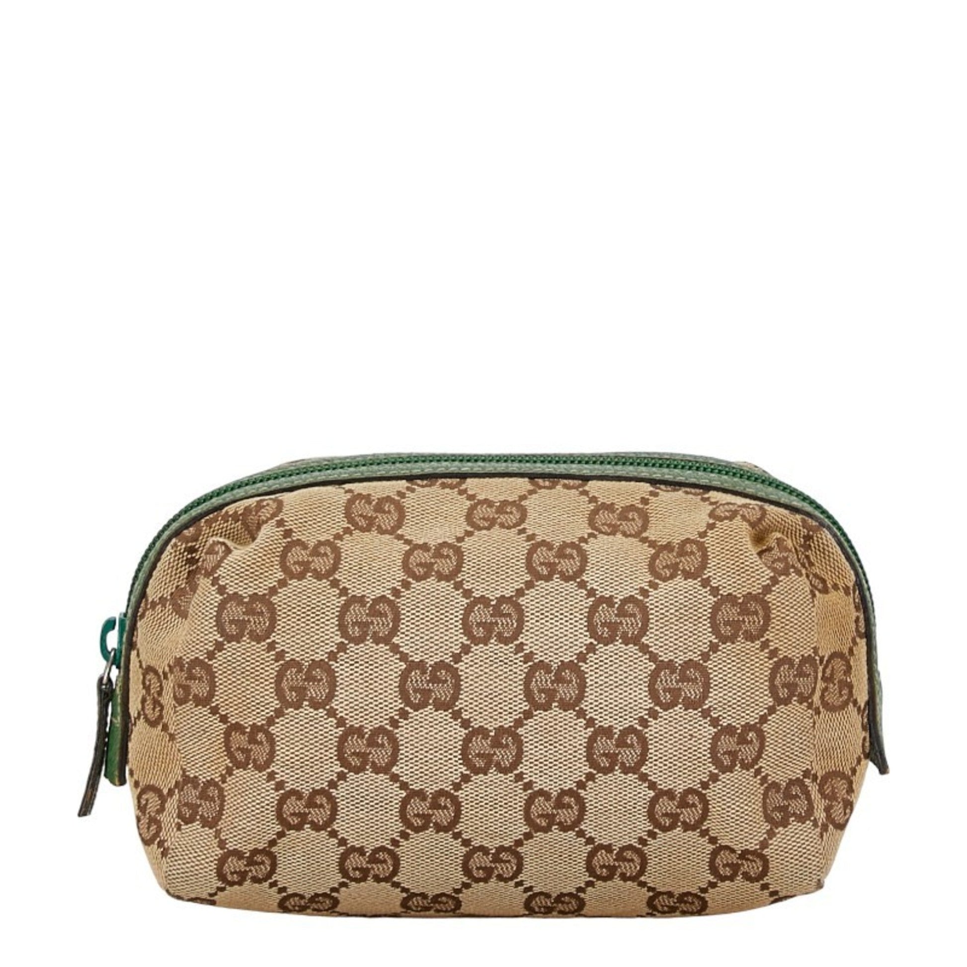 Gucci Leather Canvas Clutch