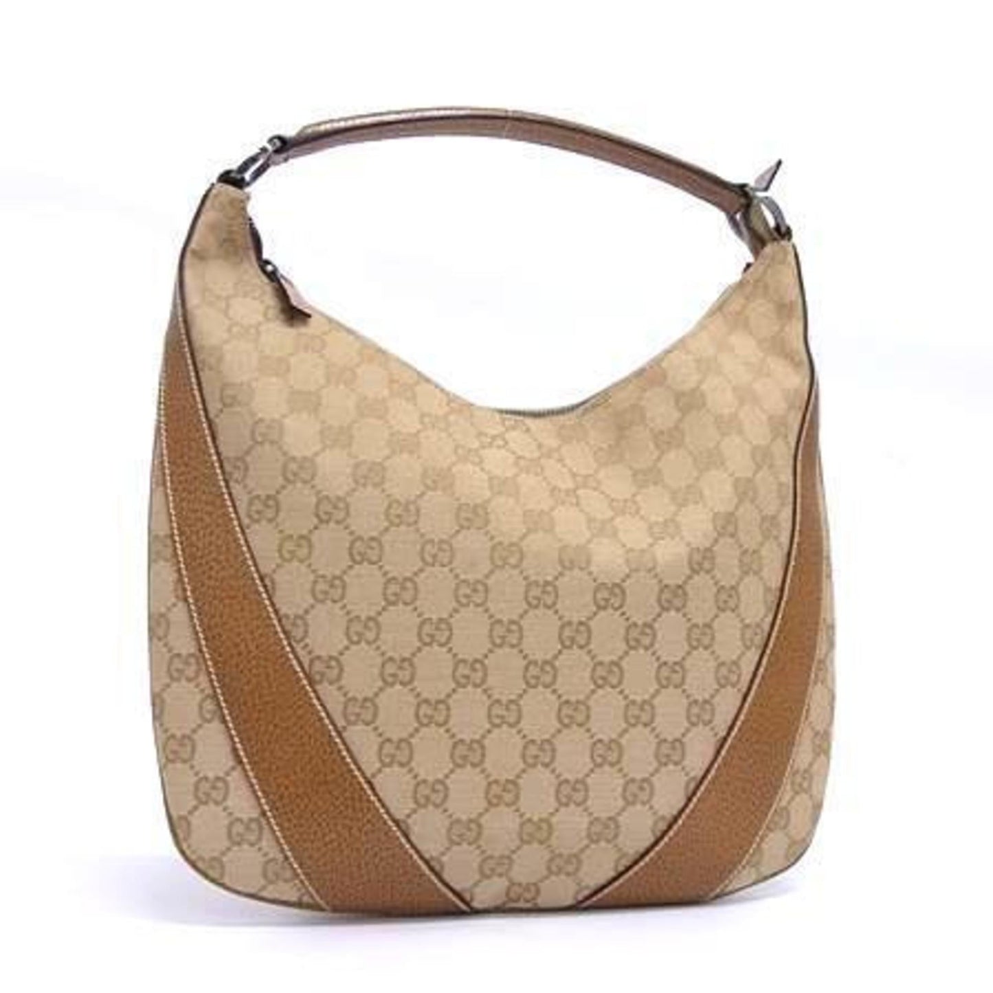 Gucci Brown Gg Canvas Handbag Shoulder Bag Tote Bag ( )
