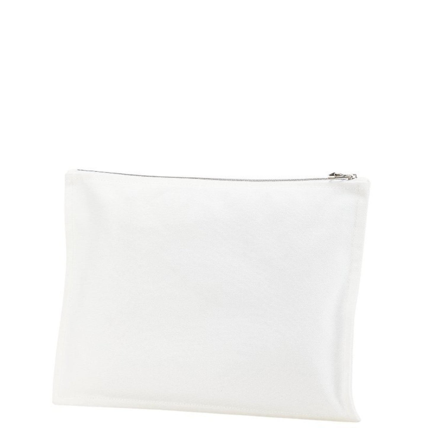Hermes Multi-Color Red Color White Canvas Pouch ( )