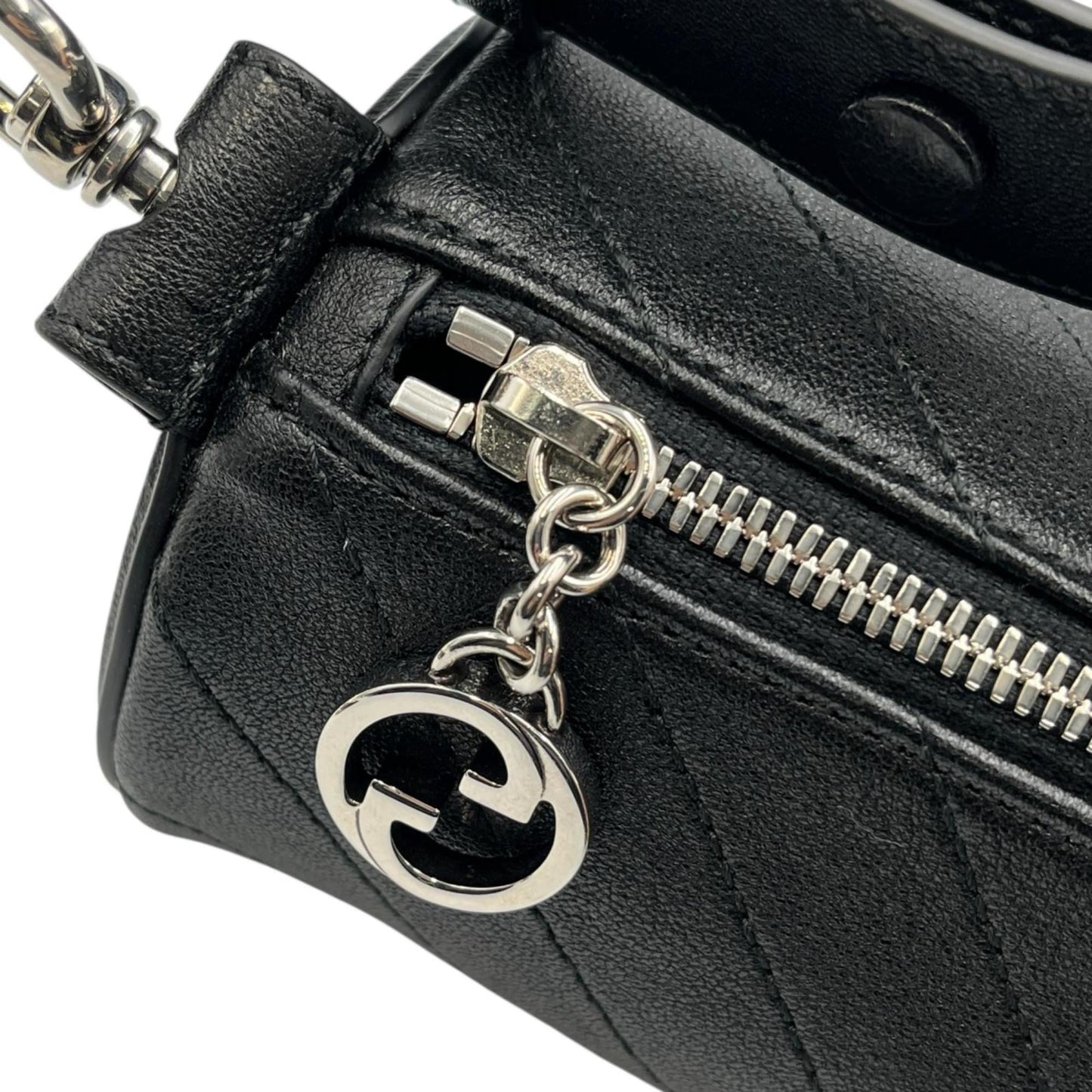 Gucci Black Leather Handbag ( )