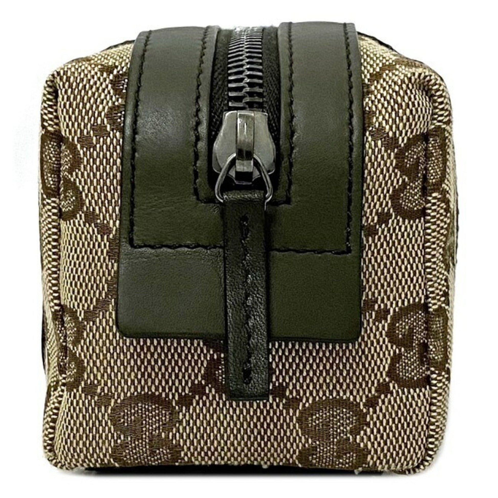 Gucci Leather Canvas Clutch