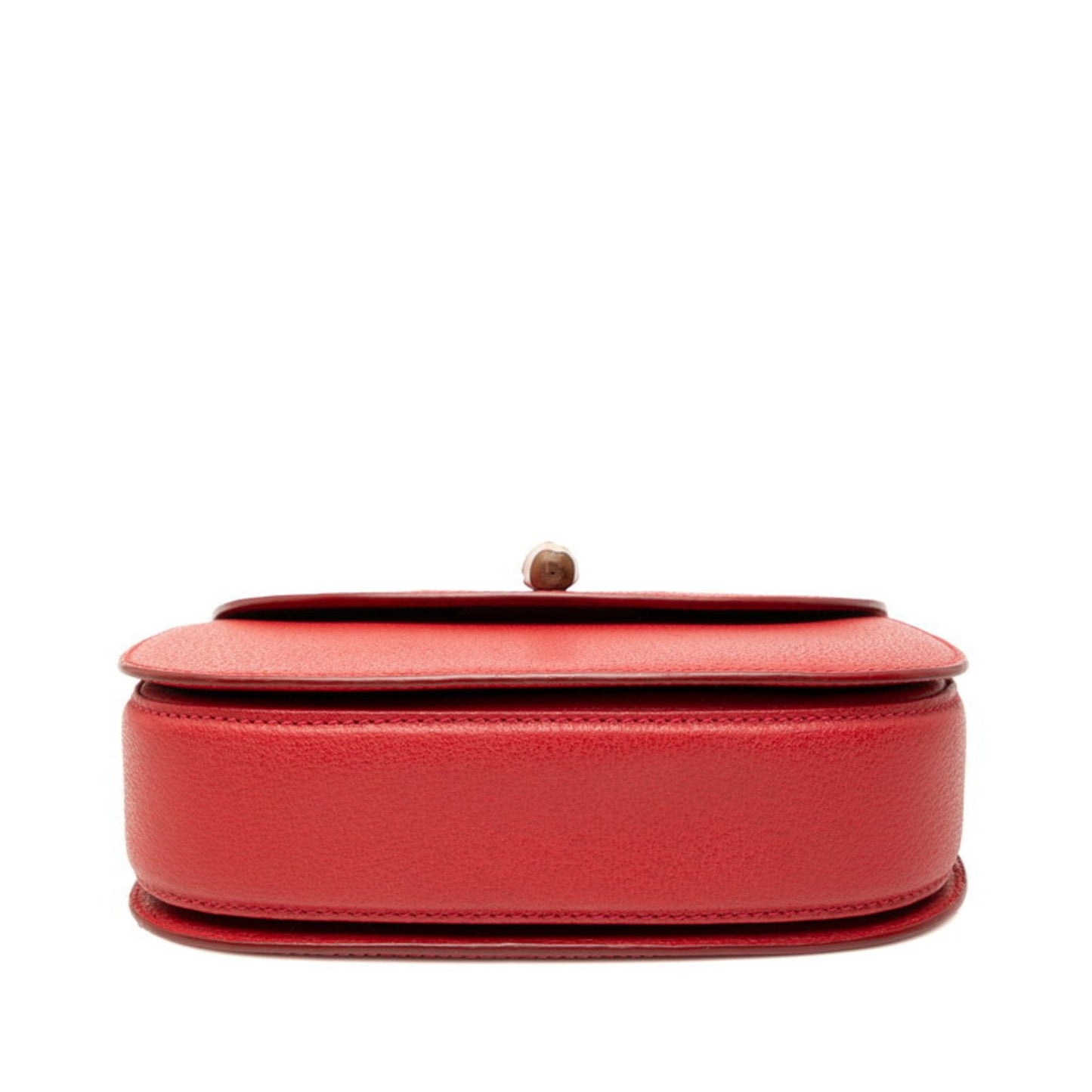 Gucci Red Color Leather Handbag Shoulder Bag ( )
