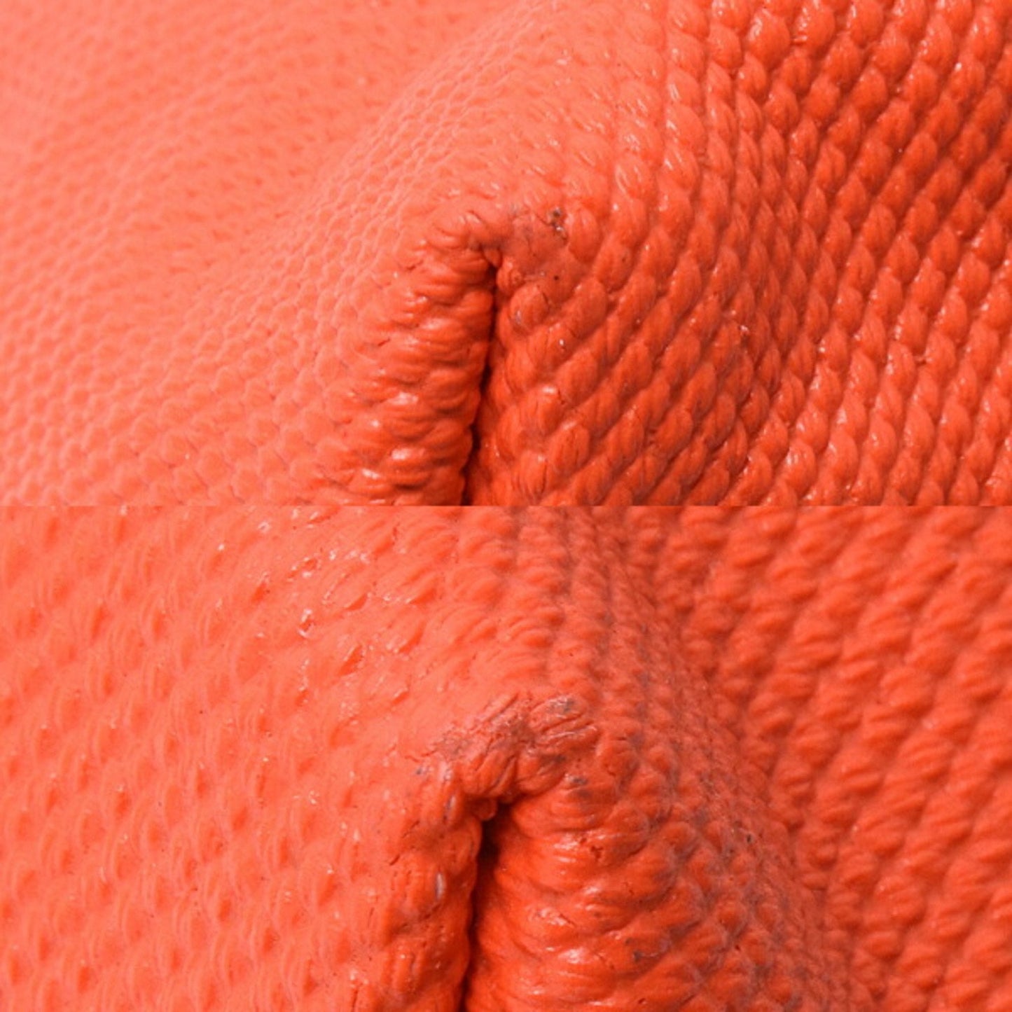 Gucci Orange White Canvas Handbag Tote Bag ( )