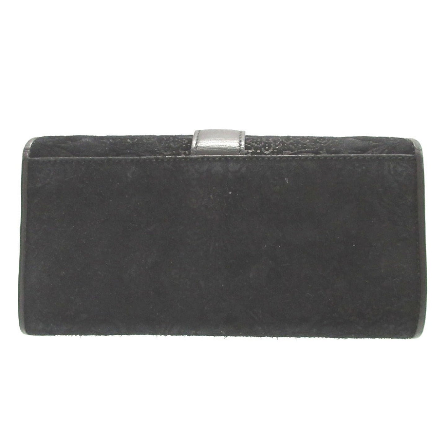 Gucci Black Suede Long Wallet (Bi-Fold) ( )
