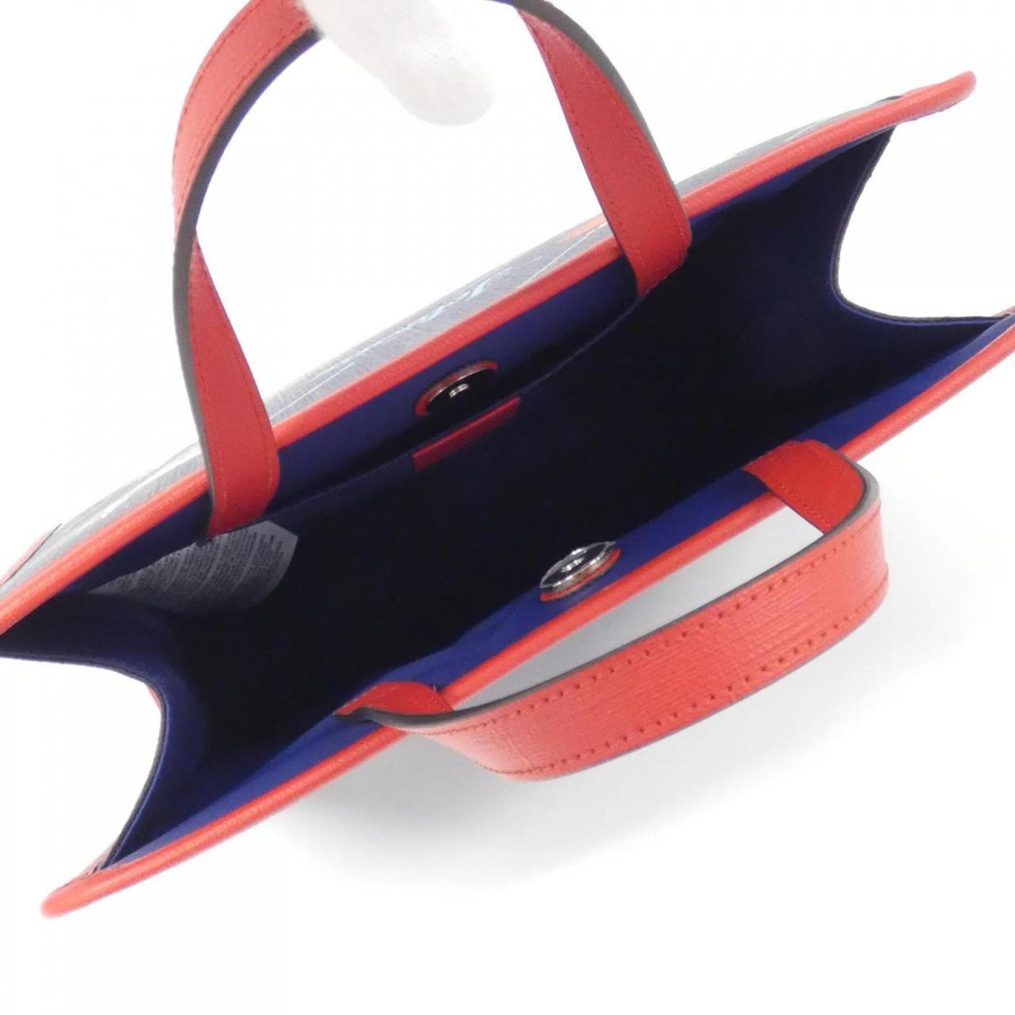 Gucci Navy Red Color Canvas Handbag ( )