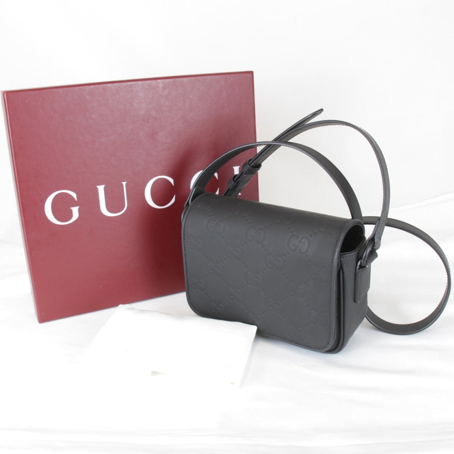 Gucci Black Rubber Shoulder Bag ( )
