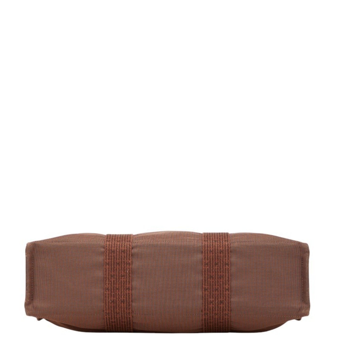 Hermes Her Line Brown Canvas Handbag Tote Bag ( )