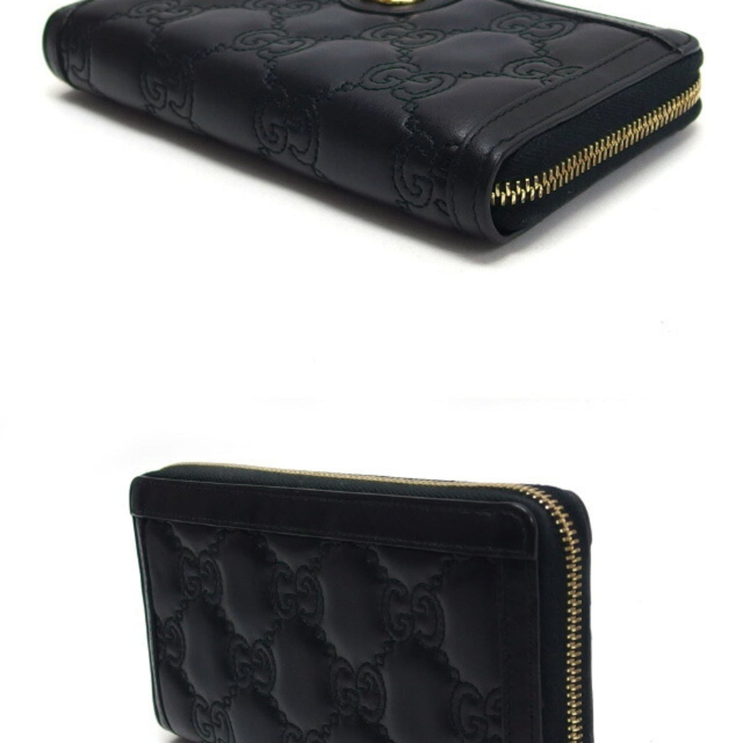 Gucci Black Leather Long Wallet (Bi-Fold) ( )