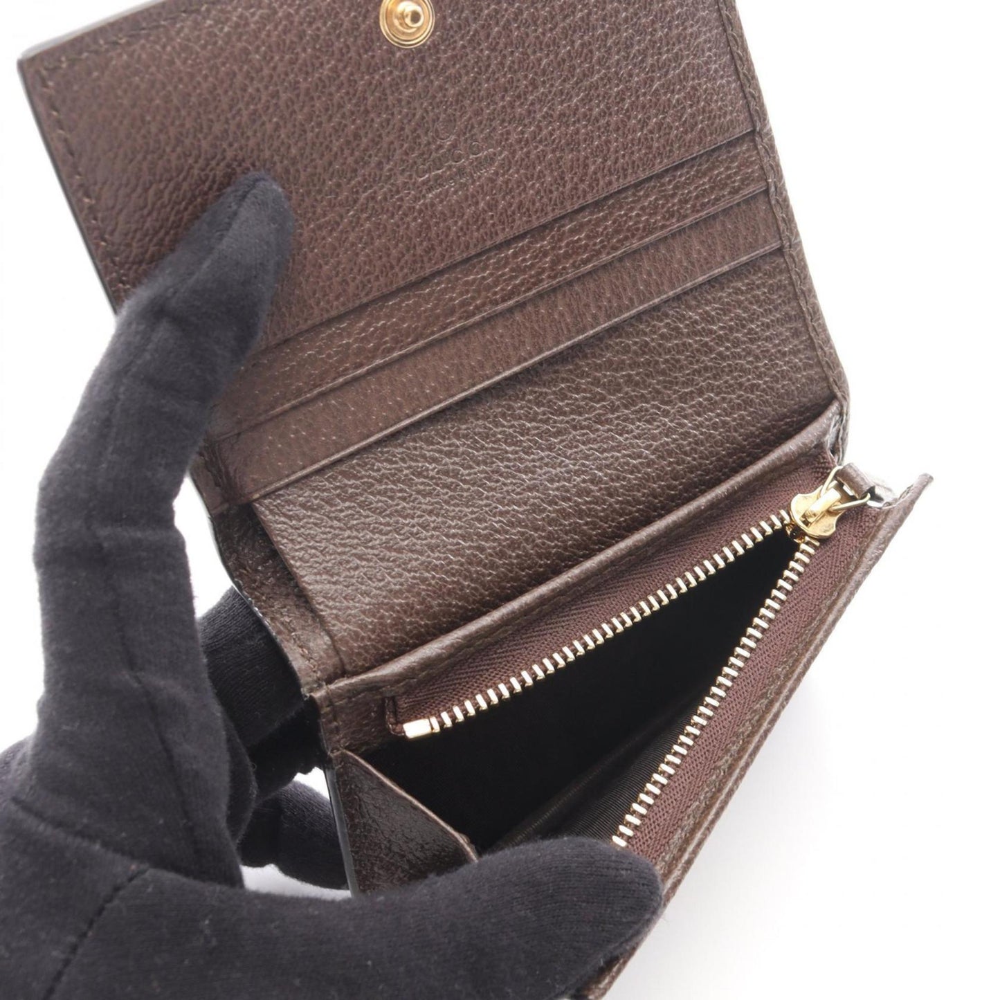 Gucci Gray Multi-Color Gg Supreme Leather Wallet (Bi-Fold) ( )