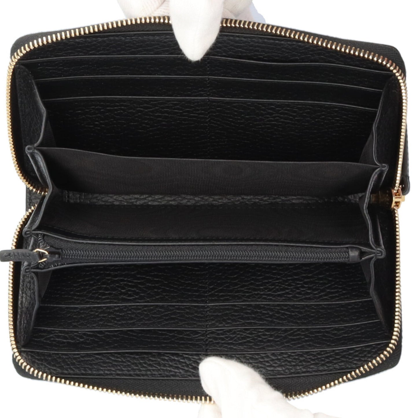 Gucci Black Leather Long Wallet (Bi-Fold) ( )