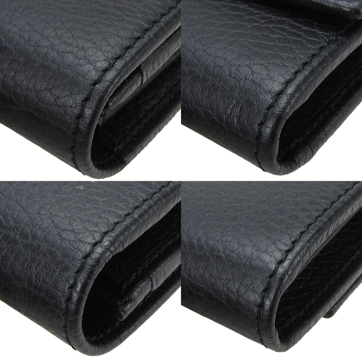 Gucci Black Leather Long Wallet (Bi-Fold) ( )
