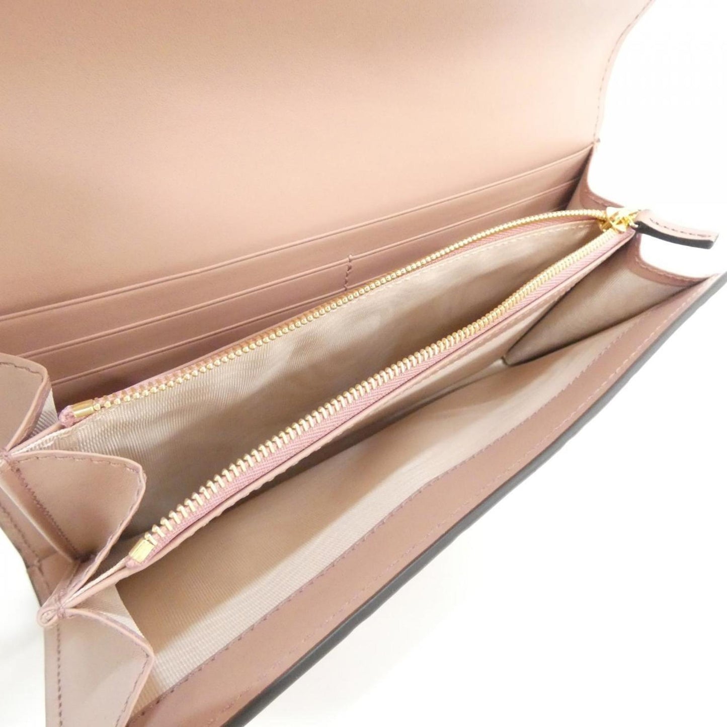 Gucci Rose Pink Gg Leather Long Wallet (Bi-Fold) ( )
