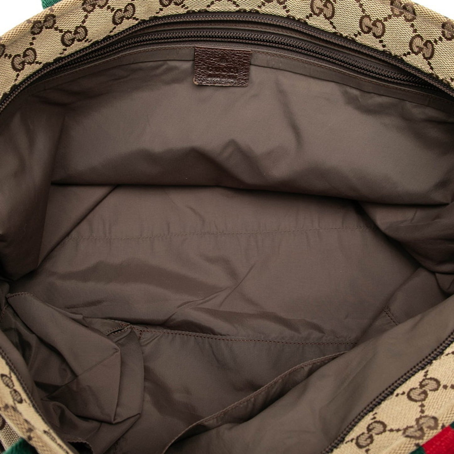 Gucci Beige Multi-Color Canvas Leather Tote Bag ( )