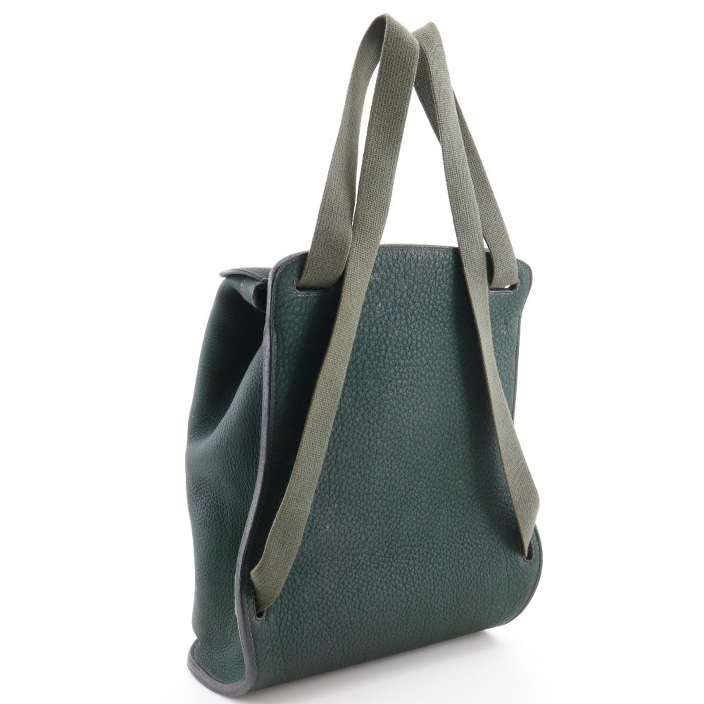 Hermes Green Leather Backpack ( )