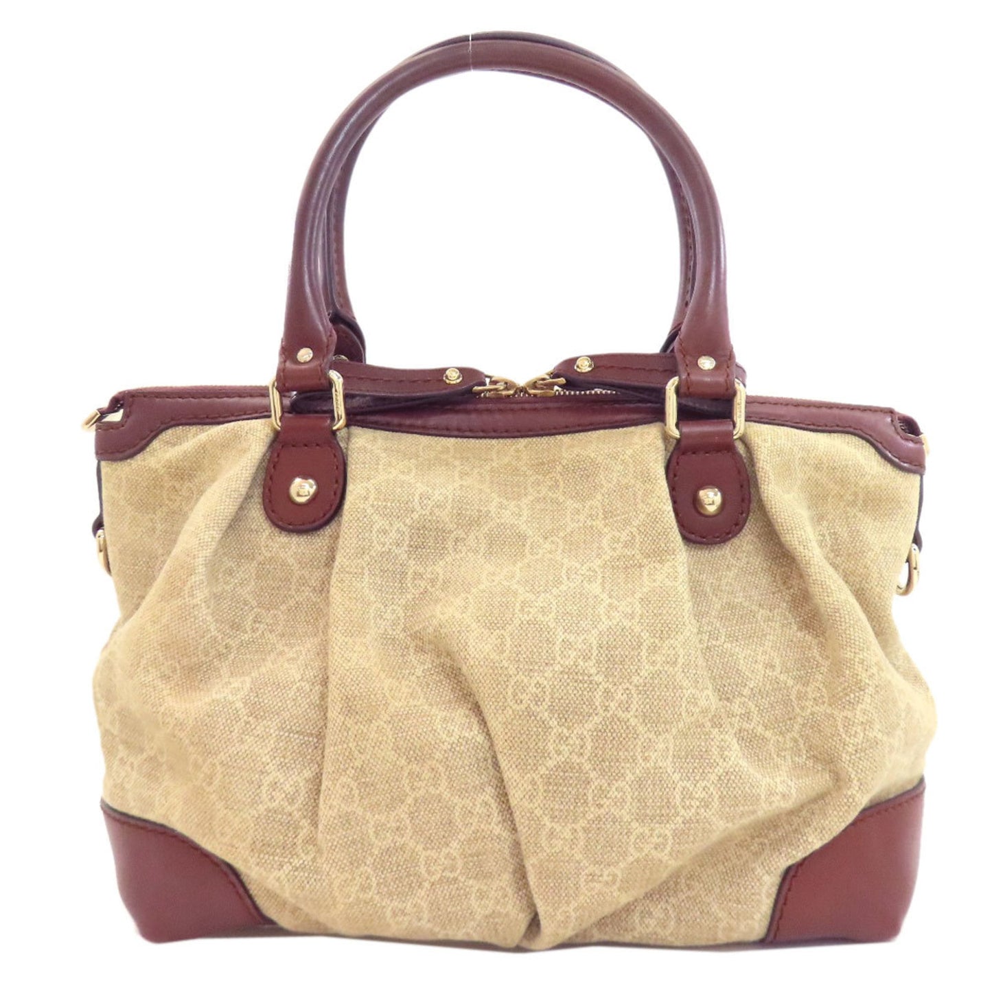 Gucci Brown Canvas Tote Bag ( )