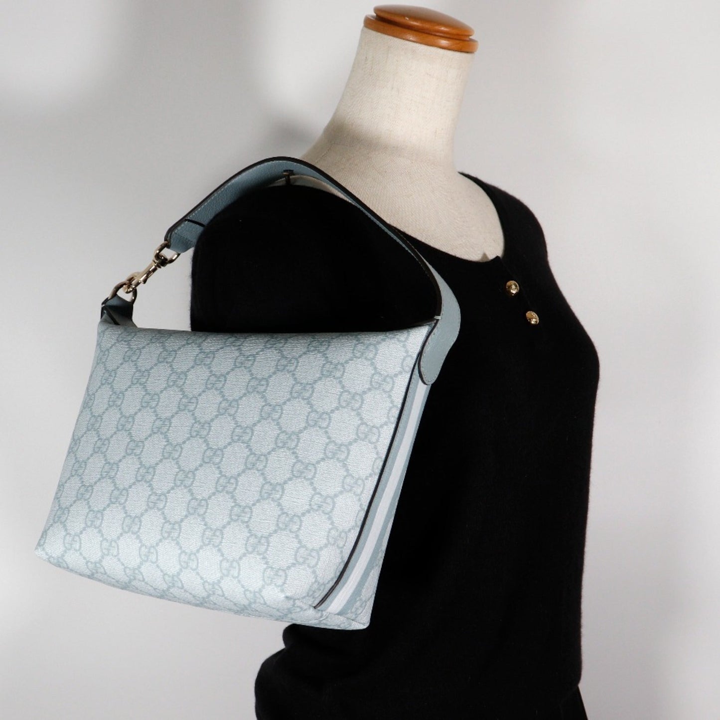 Gucci Ophidia Blue Gg Supreme Shoulder Bag ( )