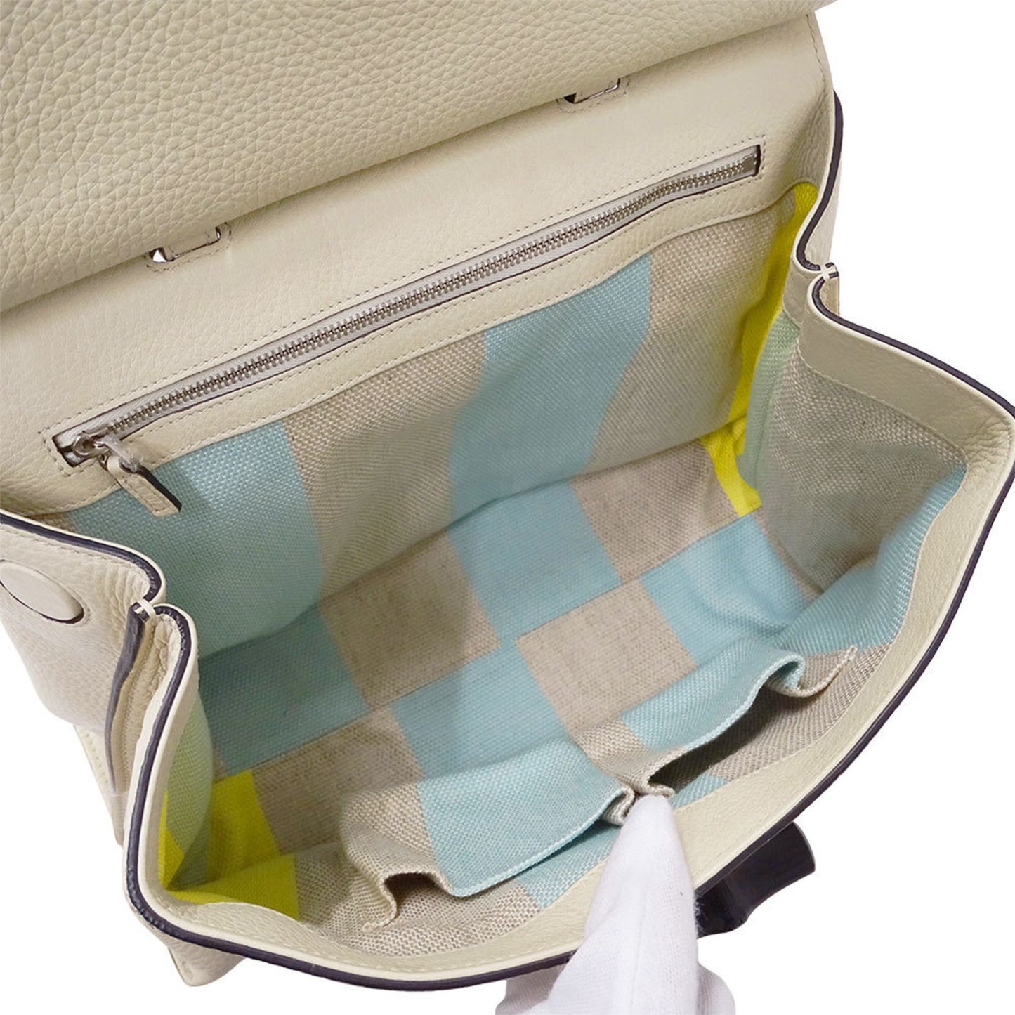 Gucci Ivory Leather Handbag Shoulder Bag ( )