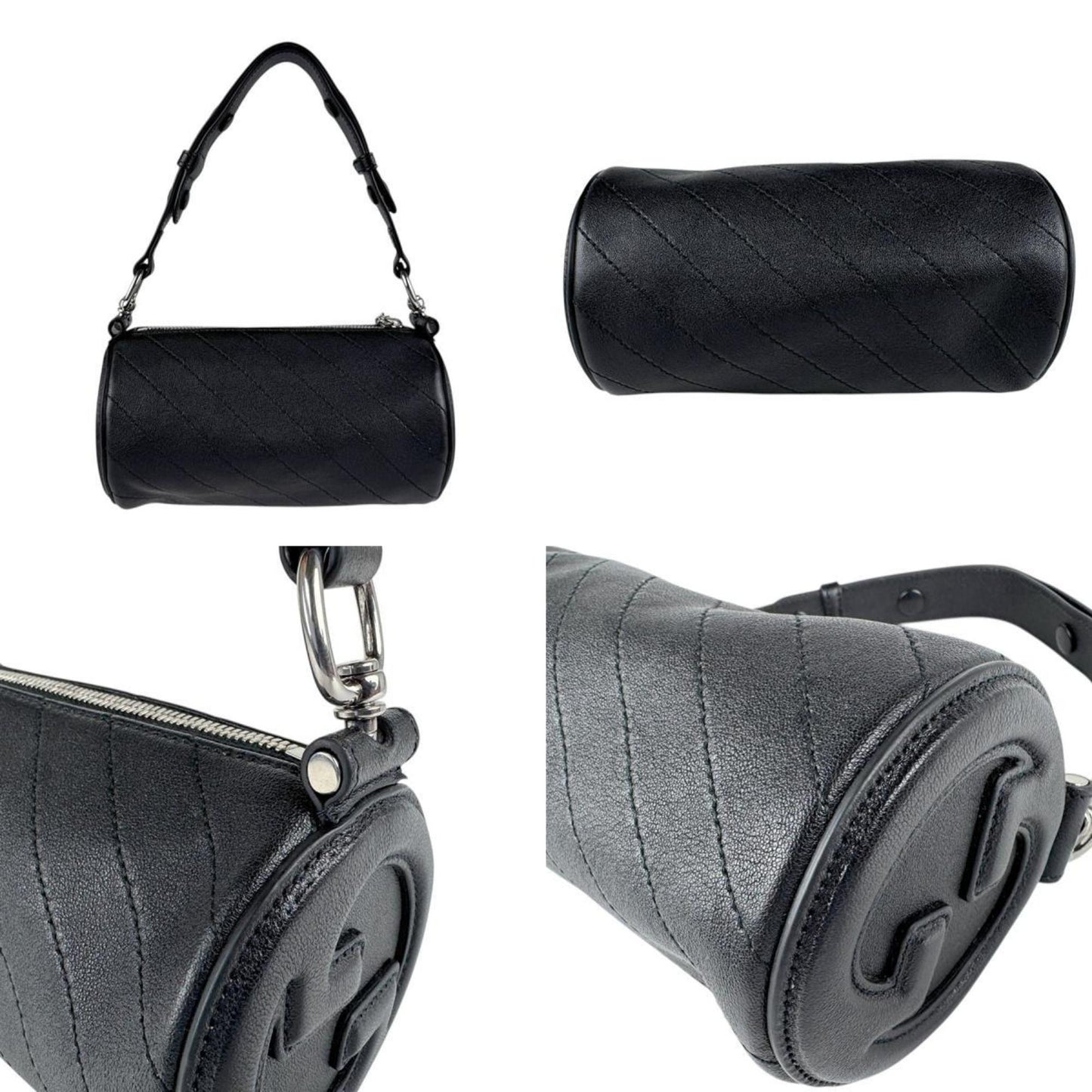 Gucci Black Leather Handbag ( )