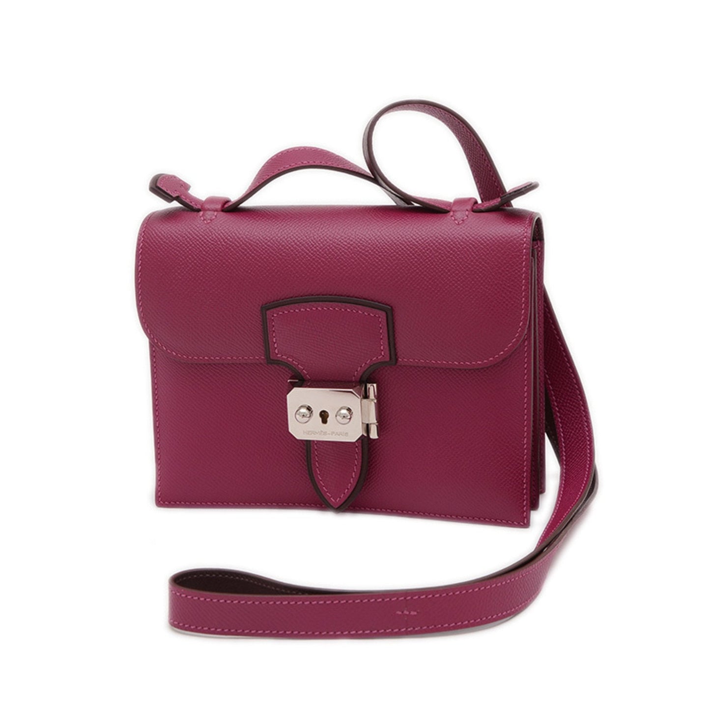 Hermes Purple Tosca Epsom Leather Shoulder Bag ( )