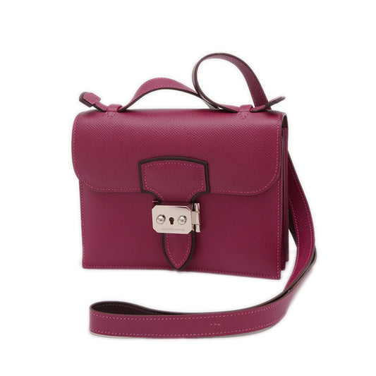 Hermes Purple Tosca Epsom Leather Shoulder Bag ( )