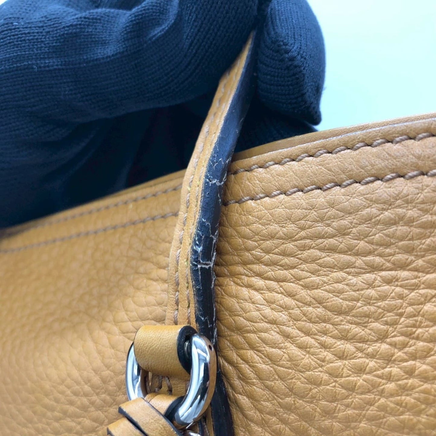 Gucci Yellow Leather Tote Bag ( )