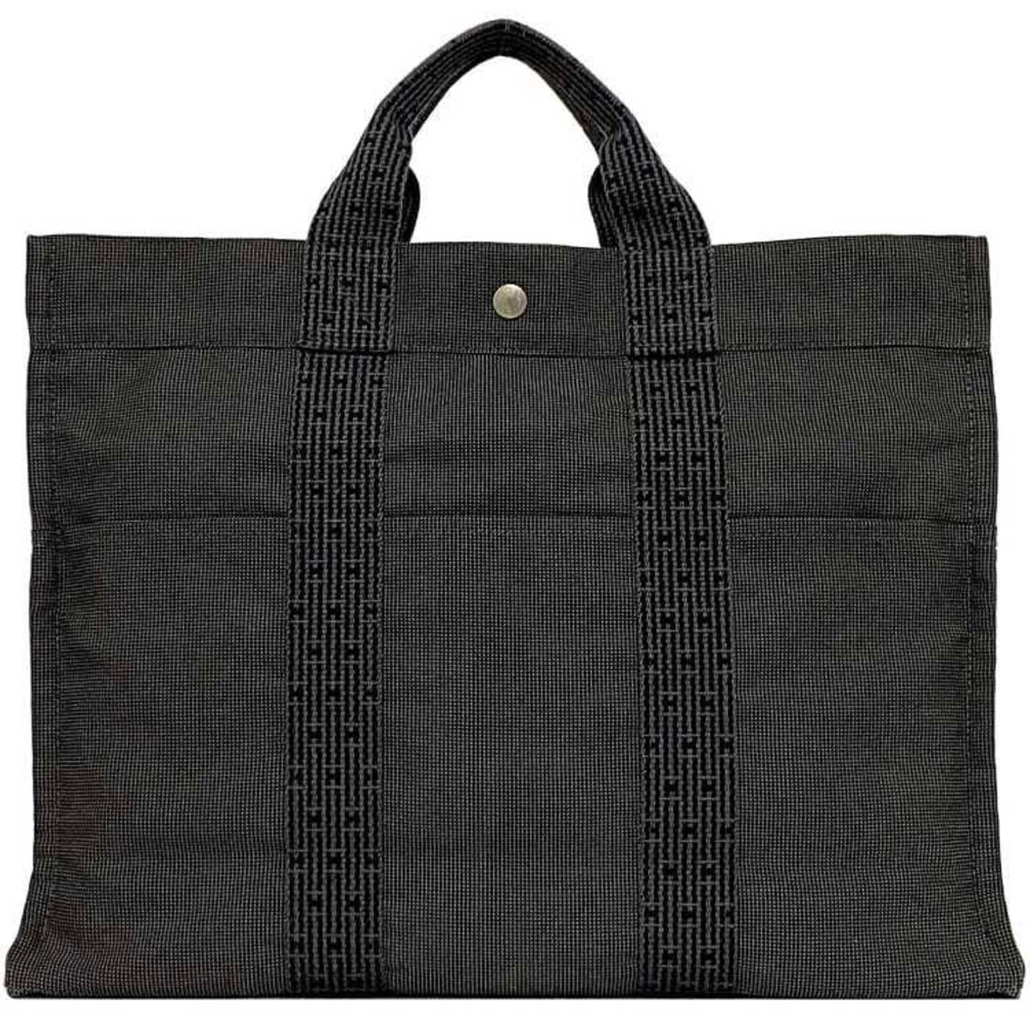 Hermes Gray Canvas Tote Bag ( )
