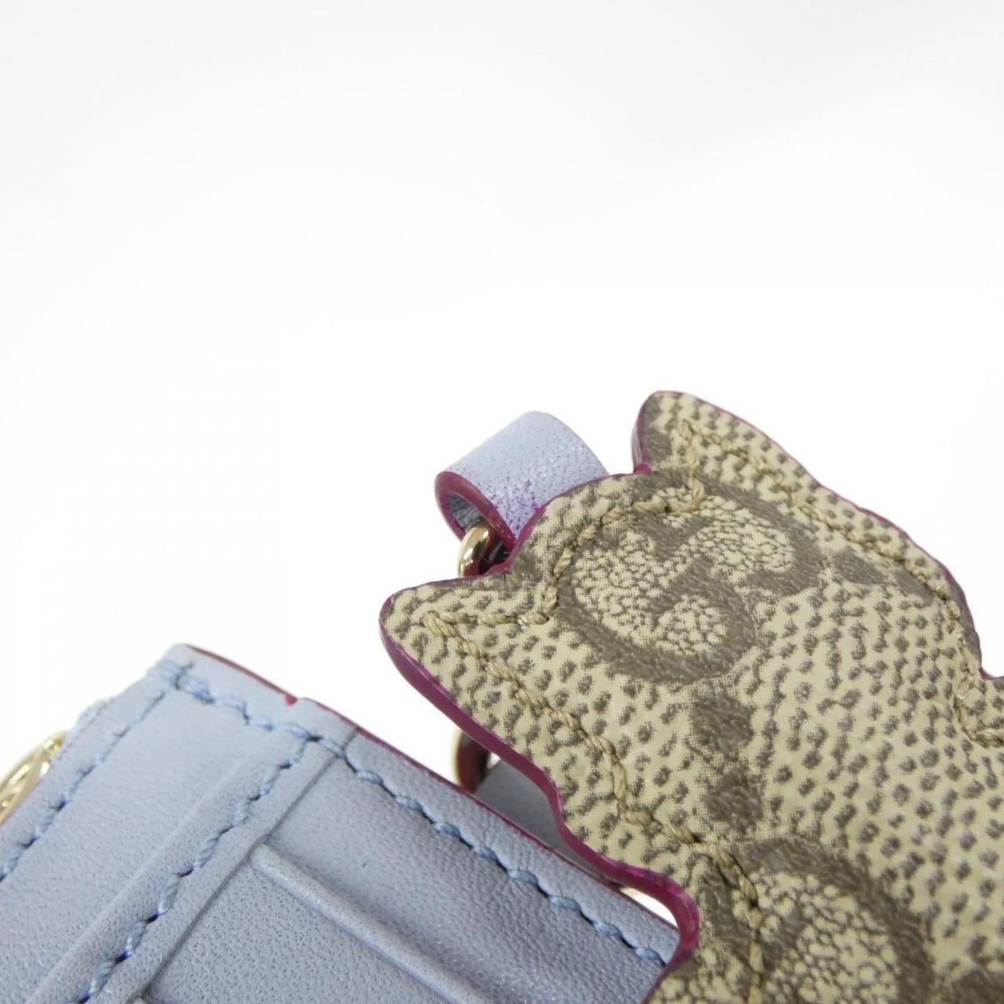 Gucci Light Blue Gg Supreme Canvas Leather Coin Purse/Coin Case ( )