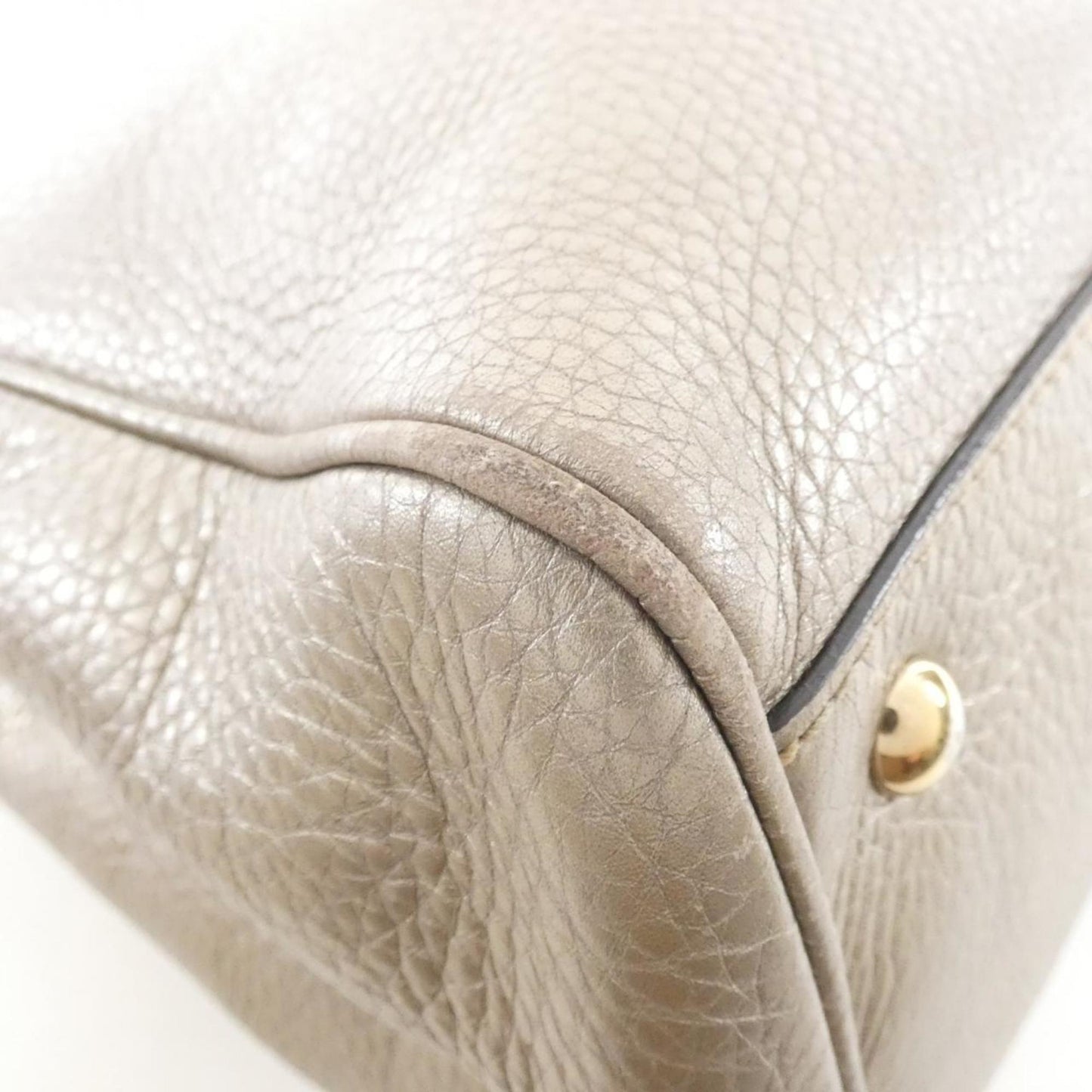 Gucci Champagne Leather Handbag ( )