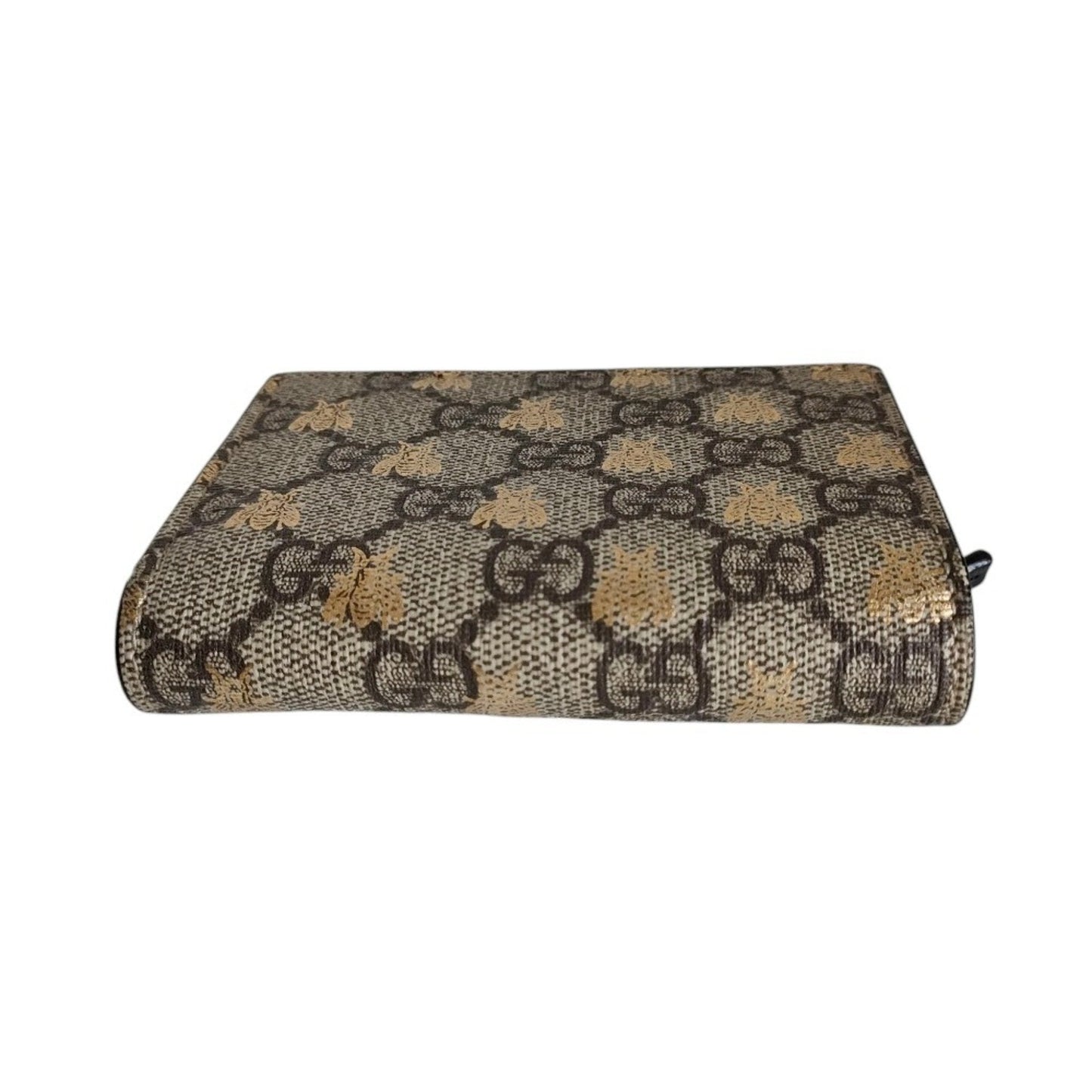 Gucci Beige Brown Gg Supreme Wallet (Bi-Fold) ( )