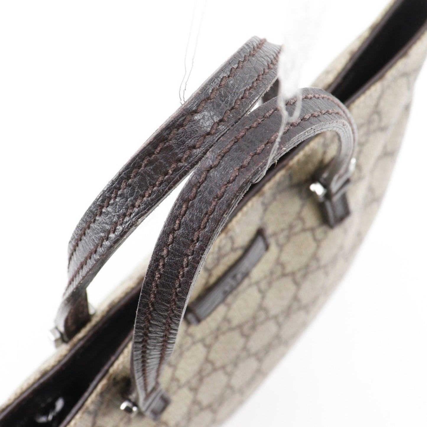 Gucci Brown Gg Supreme Handbag Tote Bag ( )