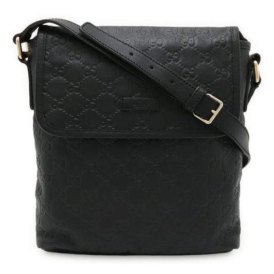 Gucci Black Leather Shoulder Bag ( )