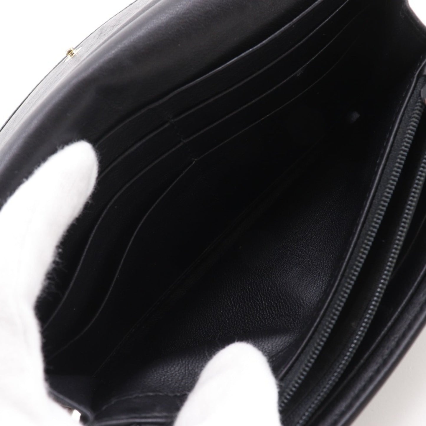 Gucci Black Leather Long Wallet (Bi-Fold) ( )
