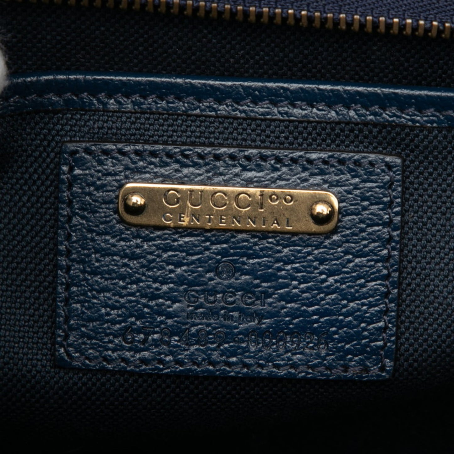 Gucci Multi-Color Navy Pvc Leather Handbag Shoulder Bag ( )