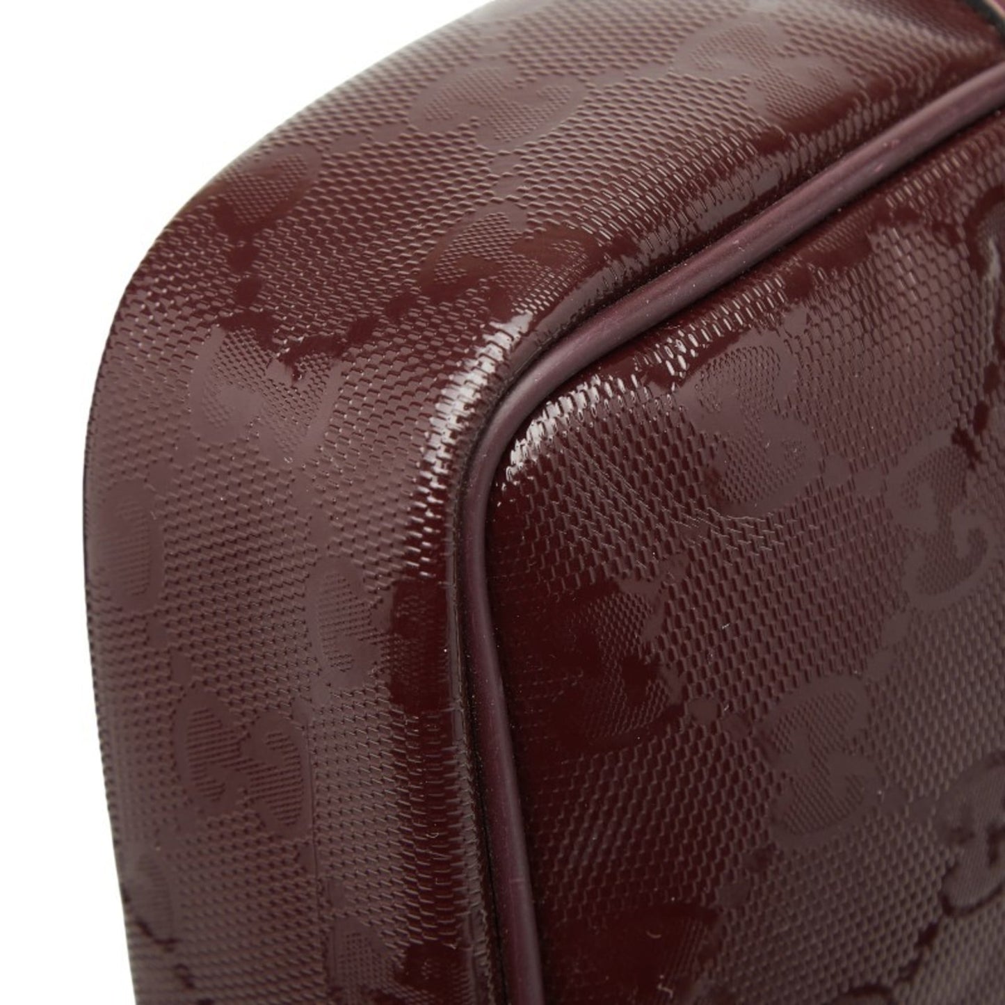 Gucci Purple Gg ImprimÃ© Leather Shoulder Bag ( )