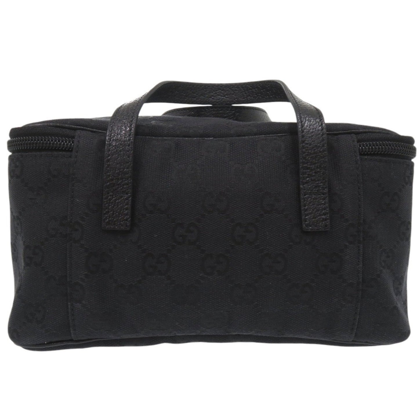 Gucci Black Gg Canvas Pouch Vanity Bag ( )