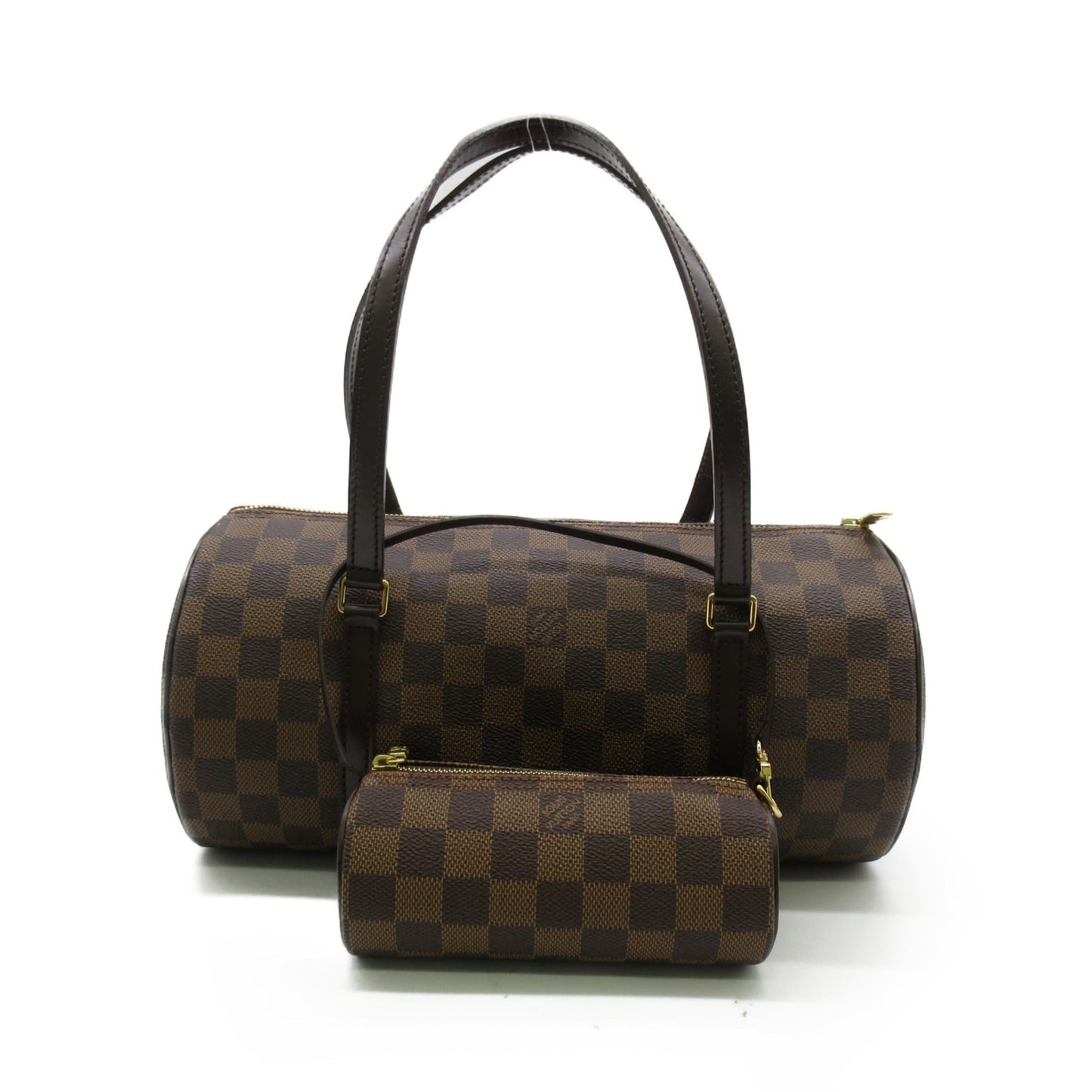 LOUIS VUITTON Papillon 30 Brown Ebene Damier PVC coated canvas Handbag